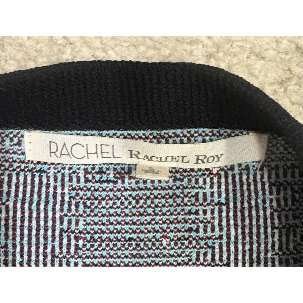 RACHEL Rachel Roy Geometric Patterned Sweater Knit Mini Skirt Size Small